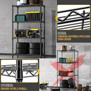 1000 lbs 4 Tier Shelf Metal Storage Shelves Shelving Wire Rack Heavy Duty Closet Organizers for Garage Kitchen Bathroom Laundry Black 13.8" D x 35.4" W x 59.5" H by CozyNest Decor