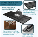 New 2 Pack Garage Wall Shelving, Heavy Duty 1.5' x 3.8' Wall Mount Storage Shelf with Hooks, Garage Storage Rack Floating Shelves, Holds 250 lbs Each by GreenHaven Gardens