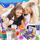 YOPINSAND Galaxy Slime Kit for Girls, DIY Slime Making Kit, Glimmer Crunchy, Butter, Foam, Glow in The Dark Slime with Add-ins, Foam Balls, Charms, Glitters, Party Favors Gift Toys for Kids 6-12 by TinyTreasures Baby Boutique