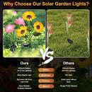 4 Pack Flower Solar Lights Outdoor Waterproof IP 65, Solar Sunflowers Peachblossom Lights Garden Decorative Yard Patio Landscape Stake Lights by GreenHaven Gardens
