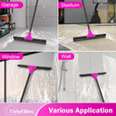 Floor Squeegee Heavy Duty with 58.3 inches Long Handle, Rubber Foam Water Scraper Broom Epoxy Wiper Mop for Cleaning Concrete Pool Rug Garage Deck Shower Window Outdoor Indoor by GreenHaven Gardens