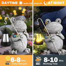 Frog Solar Garden Statues Garden, Resin Frog Figurine Decorations, Outdoor Frog Garden Decor Art for Lawn,Yard, Unique Housewarming Gift for Garden Home by GreenHaven Gardens