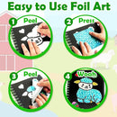 FUNNYB&G Foil Art Craft Activity for Kids - Gift for Girls Boys Crafts for Kids Fun Art Supplies DIY Creative Travel Toy, Birthday Gift Party Favor Toys for Girls Boys 4 5 6 7 8 9 Years Old(Farm) by TinyTreasures Baby Boutique