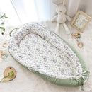 Baby Lounger Cover for Boys Girls, Reversible Baby Nest Cover, Adjustable Baby Lounger Replaceable Cover for Infant Newborn, Portable and Machine Washable, Cotton Green Rabbit Cover Only by TinyTreasures Baby Boutique