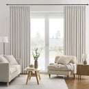 RAIN CITY Natural Birch Blackout Curtains 102 Inch Long 2 Panels Set, Back Tab Track Curtain for Living Room Floor to Ceiling Length Light Blocking Pleated Window Drapes 50x102 by CozyNest Decor