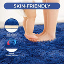 Ultra Soft Rug for Living Room, 9X12 Fluffy Shag Area Rug for Bedroom, Modern Shaggy Carpets Fuzzy Rug for Teens Dorm Nursery Home Decor Aesthetic, Upgrade Anti-Skid Durable, Blue by TinyTreasures Baby Boutique