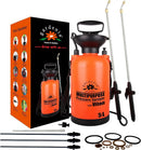 Pump Sprayer Upgraded Garden Sprayer Premium Viton Seals Telescopic Metal Lance & a Complete Set of Spare Parts Pumping Spray Bottle 5L for Watering Lawn Care & Home & Car Cleaning by GreenHaven Gardens