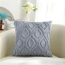 decorUhome Throw Pillow Covers 18x18 Inch Set of 2, Soft Plush Faux Wool Blue Grey Couch Pillow Covers, Spring Solid Dyed Accent Pillow Cases for Sofa Bed Living Room Home Decor by CozyNest Decor