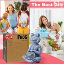 Meditating Yoga Frog Statue with Solar LED Light Ball - 10L x 11.1H Zen Garden Frog Figurines for Home and Garden Decor, Frog Decorations Gift Ideas, Frog Gifts for Women Mom by GreenHaven Gardens