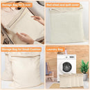 4-Piece Large Durable Organic Cotton Mesh Laundry Bags with Sturdy Zippers and Breathable Mesh are Delicate Laundry Bags for Underwear, Clothes, Pants and Socks by TinyTreasures Baby Boutique