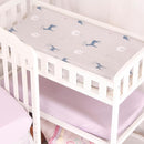 CaSaJa 4-Piece Crib Bedding Set for Boys and Girls, Nursery Baby Bedding Set Including Quilted Comforter with Fitted Crib Sheet and Changing Pad Covers, Reversible Quilt Design, Reindeer Forest by TinyTreasures Baby Boutique