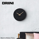 Driini Staircase Modern Wall Clock - Unique 10.5 in. Frameless Concrete Design - Contemporary, Minimalist Decor; No Numbers - Silent Battery Operated Clocks with Decorative Wooden Hands; Black by CozyNest Decor