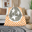 HGOD DESIGNS Tennessee Throw Blanket Ultra Soft Warm All Season Tennessee Orange Grey Star Flag Decorative Fleece Blankets for Bed Chair Car Sofa Couch Bedroom 50"X60" by CozyNest Decor