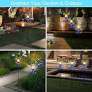 VCUTEKA Solar Lights Outdoor Metal Garden Stake Waterproof Crackle Glass Globe Garden Decor Blue Jay Bird for Pathway, Lawn, Patio, Yard by GreenHaven Gardens