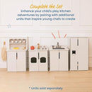 ECR4Kids Play Kitchen Stove, Wooden Playset, White Wash by TinyTreasures Baby Boutique