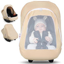 Metplus 2-in-1 Baby Car Seat Canopy, Multi Use Privacy Sun Shade, Protect Baby's Safety with Style, Infant Carrier Covers for Boys & Girls by TinyTreasures Baby Boutique