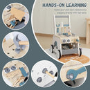 Wooden Baby Push Walker for Toddlers - Multifunctional Montessori Tool Bench Baby Walking Toy with Educational Activities, Ideal for Boys and Girls Aged 3 Years by TinyTreasures Baby Boutique