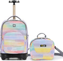 NEW TILAMI 18 inch Rolling Backpack for Kids – Waterproof, Stair-Climbing, Adjustable Handle, Variety of Colors & Patterns for School, Mood Map by TinyTreasures Baby Boutique