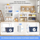 Raybee 72''H Garage Shelving Heavy Duty Storage Shelves Load 2010LBS Adjustable 5 Tier Heavy Duty Shelving White Garage Sheves Pantry Shelf for Kitchen Closet 72''H*31.7''W*16.3''D, 2Pack by GreenHaven Gardens