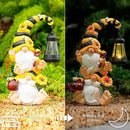 Garden Gnome Statue with Solar Lights – Large Outdoor Whimsical Decor for Patio, Lawn, Yard – Resin Waterproof Sculptures – Unique Birthday Gift for Grandma, Mom, Women by GreenHaven Gardens