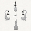 Solar Powered Outdoor Figurine Lights, 10 Inch Waterproof Animal Elephant Statue Light, Suitable for Decorations for Patio, Balcony, Lawn, Courtyard, Etc.(Face Upward) by GreenHaven Gardens
