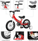 Balance Bike 2 in 1,The Dual Use of a Kids Balance Bike and Toddler Bike, for 2 3 4 5 6 7 Years Old -12 14 16 Inches with Training Theory, Brake, Pedal by TinyTreasures Baby Boutique