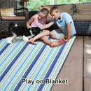 Beach Blanket Extra Large Picnic Blankes Sandproof Waterproof Outdoor Indoor Blanket Lightweight Handy Mat Portable Beach Mat for Camping Hiking Travel Park Grass 80" x 80" by TinyTreasures Baby Boutique