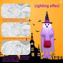 37" Cute Front Porch Light Up Halloween Ghost Décor, Kids Standing Trick or Treat Indoor and Outdoor Decorations-Star Moon by CozyNest Decor
