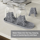 NiHome Silicone Water Bottle Drying Racks Set of 3 with Drip Tray,Cheese Style for Faster Drying,Bottle Dryer Racks Fit for Stanley YETI Cups Owala Sports Bottle Baby Bottle Thermoses Mugs by TinyTreasures Baby Boutique