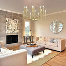Modern Gold Farmhouse Chandeliers, 12-Light Industrial Metal Chandelier Lighting, Classic Candle Hanging Pendant Light Fixtures for Kitchen, Dining Room, Living Room, Entryway by CozyNest Decor