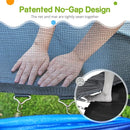 Zupapa 1500LBS Weight Capacity No-Gap Design 16 15 14 12 10FT Trampoline for Kids with Safety Enclosure Net Outdoor Backyards Trampolines with Non-Slip Ladder for Children Adults Family by TinyTreasures Baby Boutique