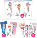 Sticker Dress up Mermaid - Sticker Activity Book for Kids. Learn Girls Fashion Design for Mermaid with Stickers and Guides for Kids 5 and up. Little Designer Creativity Book by TinyTreasures Baby Boutique