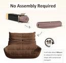 Bean Bag Chair, Oversized Bean Bag Chair for Living Room, Fireside Chair for Adults with Memory Foam Filled, Big Accent Sofa Lounge Floor Sofa for Gaming, Reading, Relax, No Assembly Required(Coffee) by CozyNest Decor