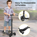 3 Wheel Scooter for Kids Ages 6-12,Kids Scooter with Light Up Wheels, Sturdy Deck Design, and 4 Height Adjustable Suitable for Kid Ages 3-12 by TinyTreasures Baby Boutique