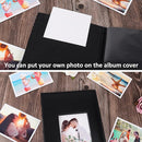 Photo Album 4x6 for 300 Photos Pictures PU Leather Cover Black Inner Page for Wedding Albums Family Photo Book Baby Anniversary Pocket Vacation Birthday Christmas Photo Albums Gift (Black) by TinyTreasures Baby Boutique