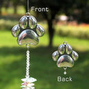 Paw Print Sun Catcher Crystals Prisms Hanging Garden Decor Pet Memorial Gifts Dog Remembrance Gift Loss Sympathy Rainbow Maker Suncatcher for Window Friend Birthday by GreenHaven Gardens