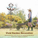Outdoor Metal Wind Spinner for Yard Garden - Large Kinetic Wind Sculptures Spinners Outdoor, Gift for Birthday, Anniversary, Housewarming, Christmas (W26 x H86) by GreenHaven Gardens