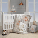 Lambs & Ivy Painted Forest 4-Piece Crib Bedding Set - Gray, Beige, White by TinyTreasures Baby Boutique