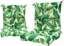LVTXIII Outdoor Adirondack Chair Cushions, L44” x W22” x H4 Patio Tufted High Back Cushions, Seasonal Replacement Rocking Chair Cushion for Home Garden Furnitue, Set of 2, Swaying Palms Capri by GreenHaven Gardens
