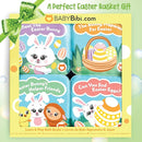 Easter Bath Book Set for Babies & Toddlers – 4 Colorful, Soft, and Waterproof Bath Books with Bunny & Animal Friends – Fun Bath Toys & Basket Stuffers – Perfect for Easter & Baby Showers by TinyTreasures Baby Boutique