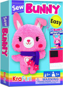 KRAFUN Sewing Kit for Kids Beginner My First Art & Craft, Includes Bunny Doll Stuffed Animal, Instructions & Plush Felt Materials for Learn to Sew, Embroidery, Age 7 8 9 10 11 12 by TinyTreasures Baby Boutique