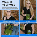 Neck Wallet for Travel & Passport Holder with RFID Blocking - Slim & Easy to Conceal Nylon Travel Pouch for men & women - Holds Phone, Cash, Cards, Keys - Sweat & Water Resistant - Large - Forest by TinyTreasures Baby Boutique
