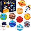 CiyvoLyeen Space Sewing Kit for Kids Solar System DIY Activity Kids Felt Craft Supplies for 7 8 9 10 11 12 Girls and Boys Educational Beginners Sewing Set of 11 by TinyTreasures Baby Boutique
