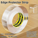Clear Edge Protector,Safe Corner Protector, Anti-Sharp Edge Protector, for Furniture, Drawers, Tables, Cabinets 0.8inX16.4FT by TinyTreasures Baby Boutique