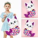 WERNNSAI Cat Piñata - Kitten Mermaid Birthday Party Decorations Kids Mermaid Pinata with Blindfold and Bat for Girls Summer Under the Sea Birthday Party Supplies Game Set by TinyTreasures Baby Boutique