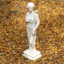 Outdoor Garden Statue Nymph Sculpture Goddess of Greek Mythology Roman Style Outdoor Patio Yard Lawn Porch Decor 32 Inch Ivory by GreenHaven Gardens