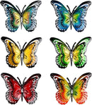 Metal Butterfly Wall Decor-6.5" Outdoor Fence Wall Art Decor Suitable for Garden Patio Balcony by GreenHaven Gardens