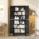 75.2" Tall Metal Pantry Cabinet, Storage Cabinets with 4 Door and 4 Adjustable Shelves, Black Kitchen Pantry Storage Cabinet, Freestanding Cupboard for Kitchen Dining Room Living Room Bathroom by CozyNest Decor