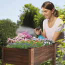 LZRS Raised Garden Bed Outdoor Planter Box with Legs for Herbs, Vegetables, Flowers, Great for Outdoor Patio, Yard and Deck, 220lb Capacity, Carbonized by GreenHaven Gardens