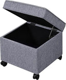 Adeco Storage Ottoman by CozyNest Decor